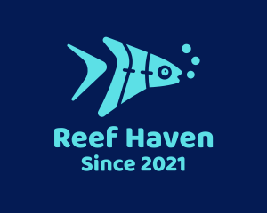 Tropical Reef Fish logo design