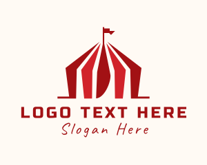 Festival - Carnival Tent Entertainment logo design