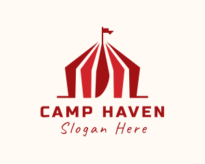 Tent - Carnival Tent Entertainment logo design