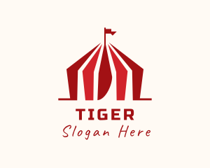 Festival - Carnival Tent Entertainment logo design