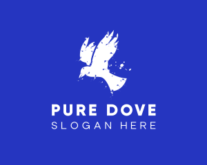 Rustic Peaceful Dove logo design