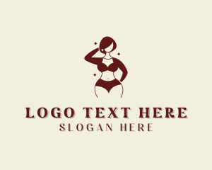 Fashion - Female Bikini Lingerie logo design