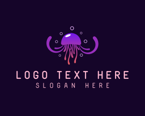 Zoology - Bubble Tentacle Jellyfish logo design
