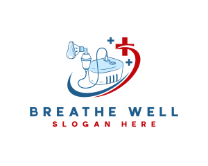 Asthma - Medical Nebulizer Medicine logo design
