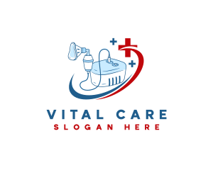 Medical Nebulizer Medicine logo design