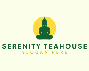 Buddha Spirituality Meditation logo design