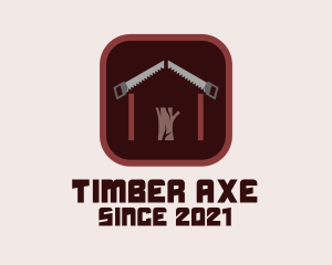 Carpenter Saw House  logo design