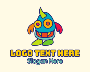 Extraterrestrial - Colorful Monster Mascot logo design