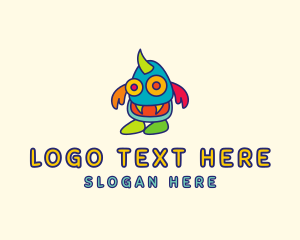 Monster - Colorful Monster Creature logo design