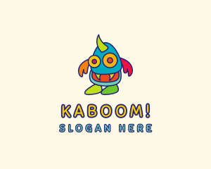 Mascot - Colorful Monster Creature logo design