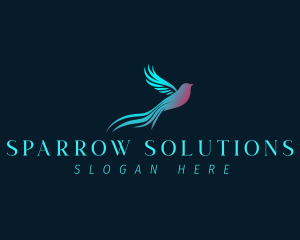 Sparrow - Quetzal Bird Sparrow logo design