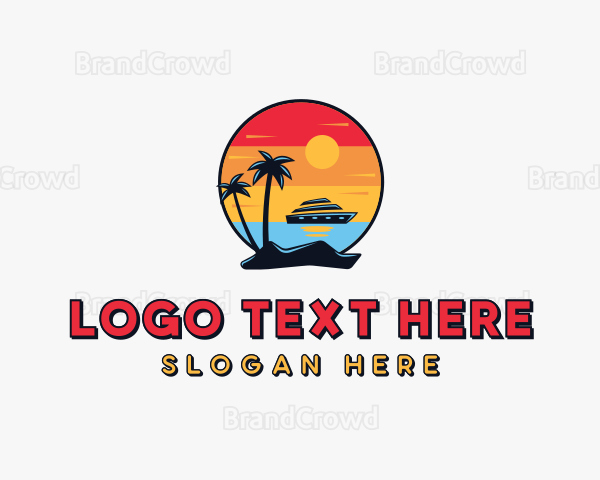 Sunset Island Traveler Logo