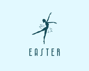 Dancing Ballet Dancer  Logo