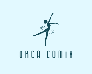 Dancing Ballet Dancer  Logo