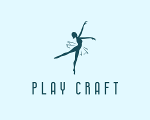 Dancing Ballet Dancer  Logo