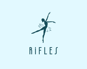 Dancing Ballet Dancer  Logo