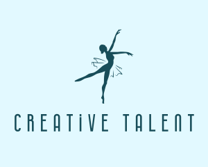 Talent - Dancing Ballet Dancer logo design