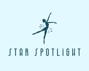 Talent Show - Dancing Ballet Dancer logo design