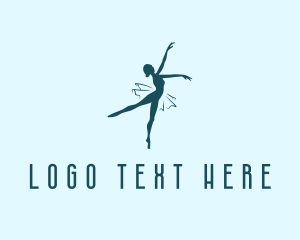Dancing Ballet Dancer  Logo