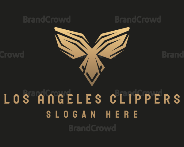 Golden Deluxe Bird Wings Logo