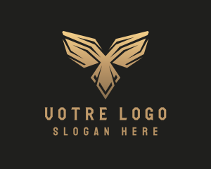 Golden Deluxe Bird Wings Logo