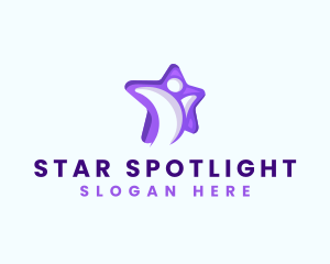 Human Star Career logo design