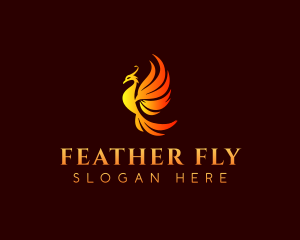 Fire Bird Phoenix logo design