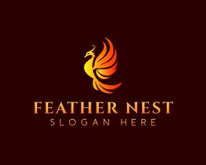 Fire Bird Phoenix logo design