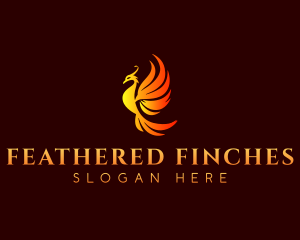 Fire Bird Phoenix logo design