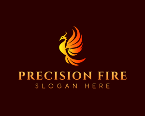 Fire Bird Phoenix logo design