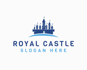 Castle - Medieval Castle Architecture logo design