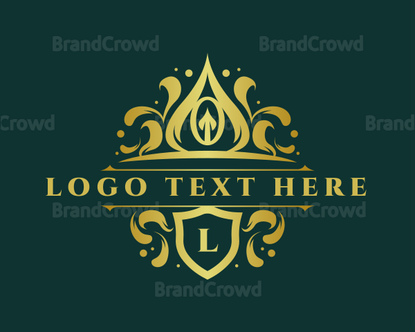 Elegant Crown Crest Logo