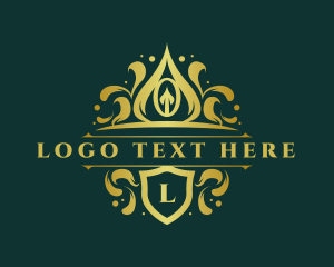 Luxury - Elegant Crown Crest logo design