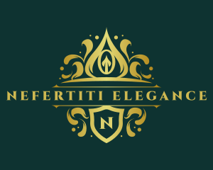 Elegant Crown Crest logo design