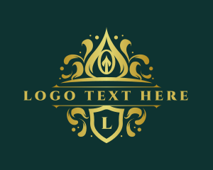 Noble - Elegant Crown Crest logo design