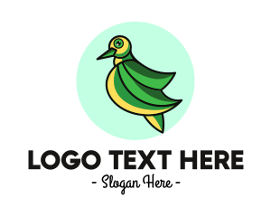 Green - Green Dove Outline logo design