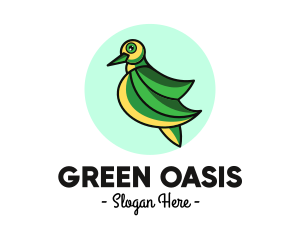 Green Dove Outline logo design