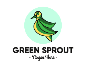 Green Dove Outline logo design