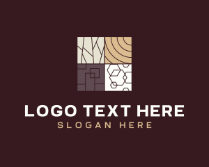 Floor Tile Flooring Logo