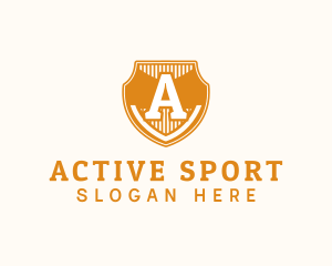 Player - Academy School Shield logo design