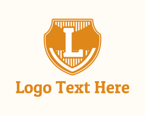 School - School Badge Letter logo design