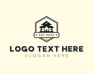 Construction - Roofing House Renovation logo design