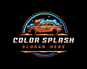 Car Wash Bubbles logo design