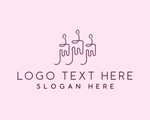 Candle - Candle Wax Light logo design