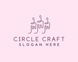 Candle Wax Light logo design