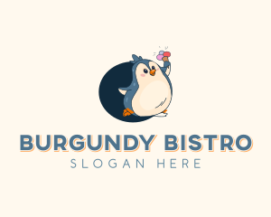 Penguin Ice Cream logo design