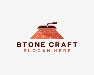 Plastering Brick Trowel logo design