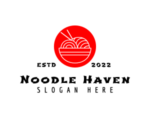 Noodle - Japanese Ramen Noodles logo design