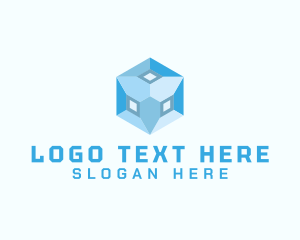 Video Game - Abstract Property Cube logo design
