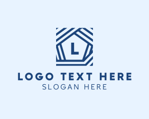 Square - Square Space Pentagon logo design